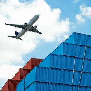 Blue White Minimalist World Ocean Day Banner - Sea Freight vs Air freight