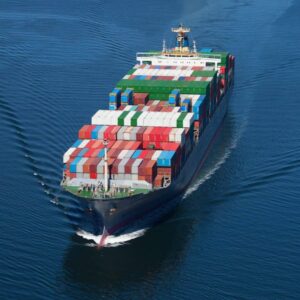 Blue White Minimalist World Ocean Day Banner - Sea Freight vs Air freight